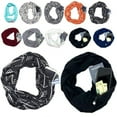 thumbnail image 2 of 1pc Convertible Infinity Scarf With Pocket Loop Scarf Women Winter Zipper Pocket, 2 of 5