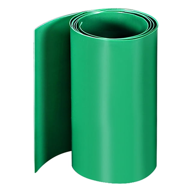 Tuberías de Termocontracción de 80 mm de Ancho Plano para Tres 18650 1 Metro Verde