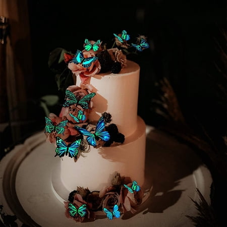 Download 123 Pieces Birthday Cake Topper Set Luminous 3d Butterfly Cake Topper Glitter Happy Birthday Cupcake Topper Desserts Pastries Decorations For Birthday Party Wedding Baby Shower Anniversary Celebration Walmart Canada