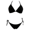 thumbnail image 1 of Traje de Baño Ocean Pacific para Mujer Bikini con Textura y Cintas Ajustables en Top y Bikini Negro Talla CH 2 Piezas, 1 of 4