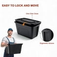thumbnail image 5 of SimplyKleen 18-Gallon Stacking Plastic Storage Containers with Lids, Black Body/Black Lid (Pack of 4), 5 of 8