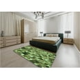 thumbnail image 5 of Ahgly Company Machine Washable Indoor Rectangle Transitional YellowGreen Area Rugs, 5' x 7', 5 of 7
