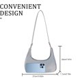 thumbnail image 4 of Bolso de mensajero para mujer Bolsos de moda Regalo de cumpleaños Ocio diario (Azul claro), 4 of 4