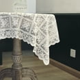 thumbnail image 6 of White Lace Rectangular Tablecloth Rectangular Decorative Lace Tablecloth Lace Party Tablecloth Tea Party Tablecloth Fabric Table Cover for Parties Weddings Dining Dining Table Cover, 6 of 7