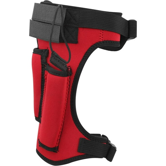 FYBTO Diving Leg Knife Wrap, Dedicated Adjustable Neoprene Leg Sheath Strap HolderAnkle Knife Wrap Sheath Red Diving Equipment Dive Knife Straps Scuba Leg Sheath Dive Knife Stainless Red-0625