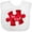 AA-White, variant on Inktastic Autism Awareness Be Kind Red Puzzle Piece Boys or Girls Baby Bib