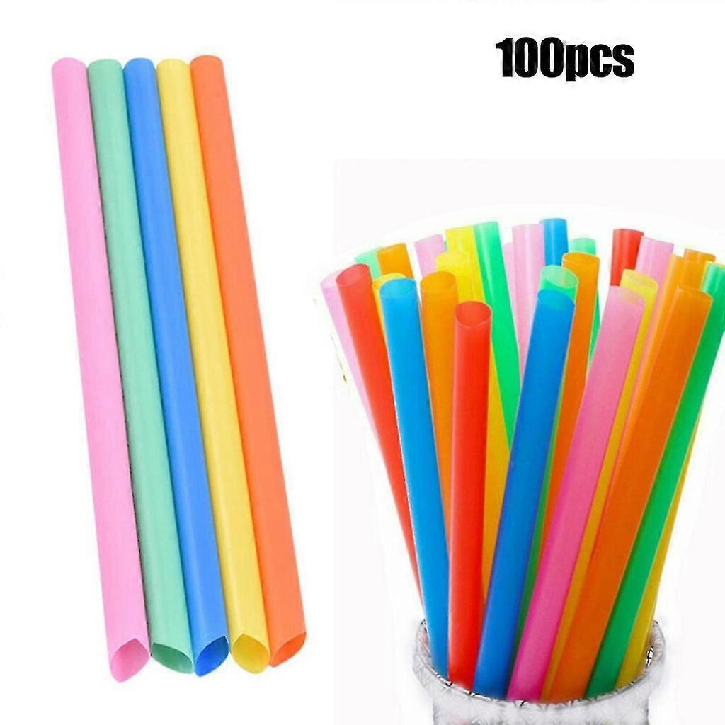 6 Stück Bubble Tea Strohhalme, Boba-Strohhalme, Metall-Trinkhalme für