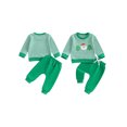 thumbnail image 2 of BemeyourBBs Boy Christmas Outfits Santa Embroidery Long Sleeve Pullover + Pants, 2 of 9