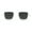 Clear Black, variant on Mens Retro Rectangle Color Lens Hippie Plastic Sunglasses Clear Yellow