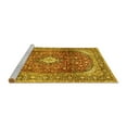 thumbnail image 2 of Ahgly Company Machine Washable Indoor Round Persian Yellow Traditional Area Rugs, 7' Round, 2 of 4