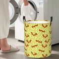 thumbnail image 6 of KLL Floral Squirrel Waterproof Foldable Laundry Hamper Bucket with Handles for Storage Bin,Kids Room,Home Organizer (Medium ), 6 of 7