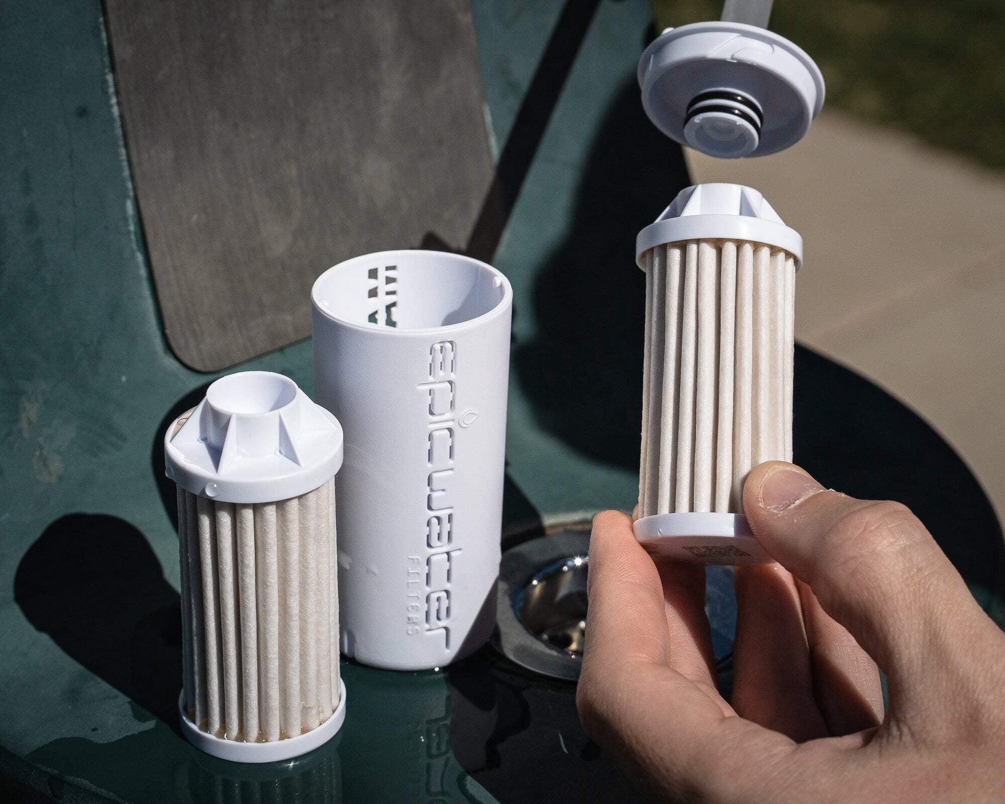 Epic Water Filters Nalgene OG Sustain Tritan USA Made Water Bottle and 75 Gallon Filter - Removes 99.99% of Water Impurities, 32oz, Leggitt Art
