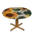 thumbnail image 3 of HAOXIT Round Tablecloth Washable Decoration Table Cover for Kitchen Party 38-42, 3 of 8