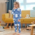 thumbnail image 4 of FORMRS Long Sleeve Top and Pants Pajama Set for Niños 2-Piece Sleepwear, Sizes 18M-8Y, White Polar Bear, 4 of 6