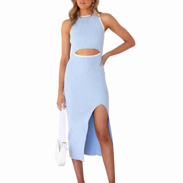 Vestido Sin Mangas Envuelto En La Cadera,Vestido Sin Mangas De La Cintura De Las Mujeres Vestido Con Corte De Cintura De Las Mujeres Vestido De La Cadera De Las Mujeres Meticulosamente Diseñado