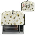 thumbnail image 2 of Renewold Toaster Oven Protective Cover Dustproof Smart Oven Air Fryer Protector Case with Pockets Easy Clean Kitchen Appliance Accessories, 20.5 x 16.5 x 10 Inches, Bee Honeycomb, 2 of 7