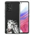 thumbnail image 1 of WIRESTER Transparent Soft Gel TPU Clear Case Slim Protective Cover for Samsung Galaxy A53 5G 6.5" 2022, Black White Appaloosa Horse, 1 of 1