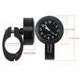 thumbnail image 2 of Thinsony Motorcycle Handlebar Clock Durable And Waterproof Long Service Life Easy Silver, 2 of 6