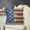 thumbnail image 2 of YINGXI Throw Pillow Cover, America Flag Decor for Sofa Couch 20x20in, 2 of 5