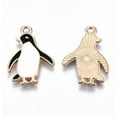 thumbnail image 2 of 10pcs 10Pcs Alloy Enamel Penguin Pendants Penguin Pendant Ornament Light Gold Pendant Accessory for Women DIY Necklace Bracelet Earring Jewelry Craft Making 23x17x1.5mm Hole: 1.8mm, 2 of 3
