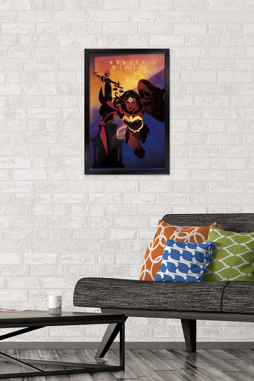 DC Comics: Dark Artistic - Wonder Woman Wall Poster, 14.725" x 22.375" Framed