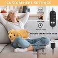 thumbnail image 6 of Dog Heating Pad for Period Cramps Menstrual Pain Relief, Portable Electric Heat Pads USB Powered, Cute Golden Retriever Plush Stuffed Gift, Funny Gifts for Women Teen Girls Christmas Birthday Easter, 6 of 7
