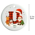 thumbnail image 3 of Adornos Navideños Acrílicos de 26 Letras | Decoraciones Colgantes Navideñas Personalizadas | Colgantes Del Alfabeto Ligeros y Duraderos | Decoración Navideña para El Hogar y La Oficina | Corona para, 3 of 6