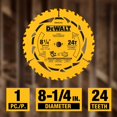 thumbnail image 3 of Hoja de sierra circular DEWALT DWA281424 8-1/4 pulgadas 24T, 3 of 6