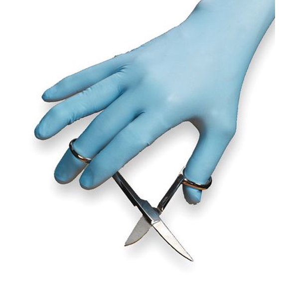 condor 2vly5 disposable gloves,nitrile,xl,blue,pk100