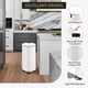 thumbnail image 3 of Garvee bote de basura redondo para cocina de 30 L en acero inoxidable, con pedal, tapa de cierre suave y cubeta interior removible para baño u oficina, 3 of 8
