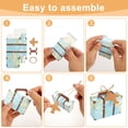 thumbnail image 3 of Threns 100 Pcs Candy Box Vintage Party Favor Box Mini Suitcase Favor Box with Aircraft Tags for Travel Themed Party Bridal Shower, 3 of 10