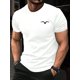 thumbnail image 1 of Men'S Casual Crew Neck T-Shirt with Seagull Print ,Slight Stretch, All-Season Short Sleeve Tee for Adults, 1 of 5