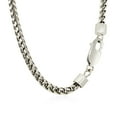 thumbnail image 3 of ARAIYA FINE JEWELRY 925 Sterling Silver 4.06 mm Rhodium Plated Franco Chain 22'' for Mens, 3 of 6