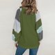 thumbnail image 3 of Tops de talla grande para mujer, informales, de manga larga, con cuello redondo, a rayas, holgados, túnica Xemadio WMZL-2184-7, 3 of 5