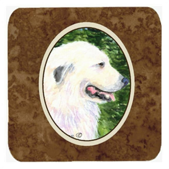 Great Pyrenees Foam Coasters, Set - 4