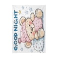 thumbnail image 2 of YAZAOO Square Tablecloth Cute Cartoon Bear Sleeping Pattern Tableclothes, 2 of 9
