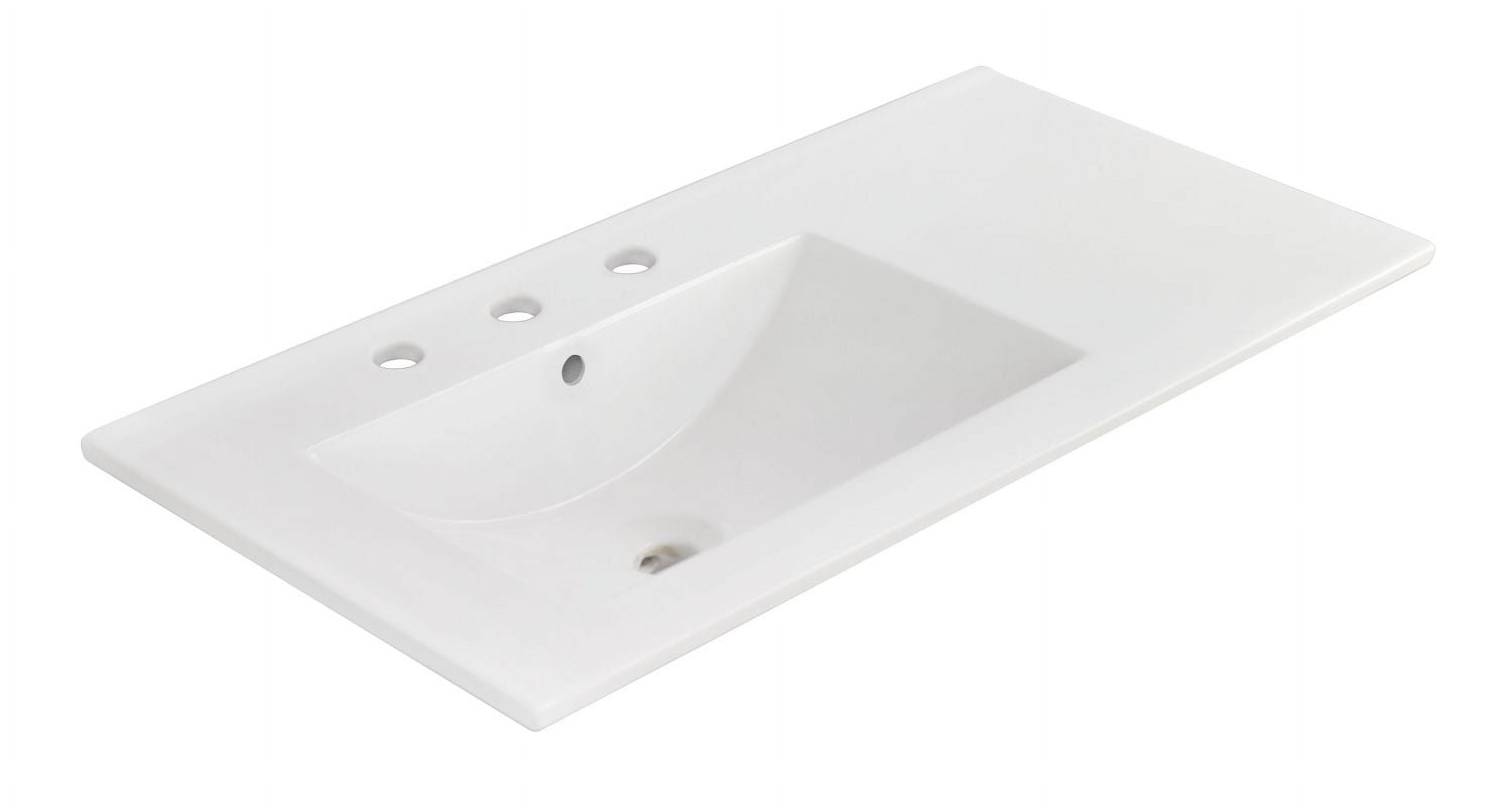 American Imaginations 35.5-in. W Ceramic Top White AI-1318