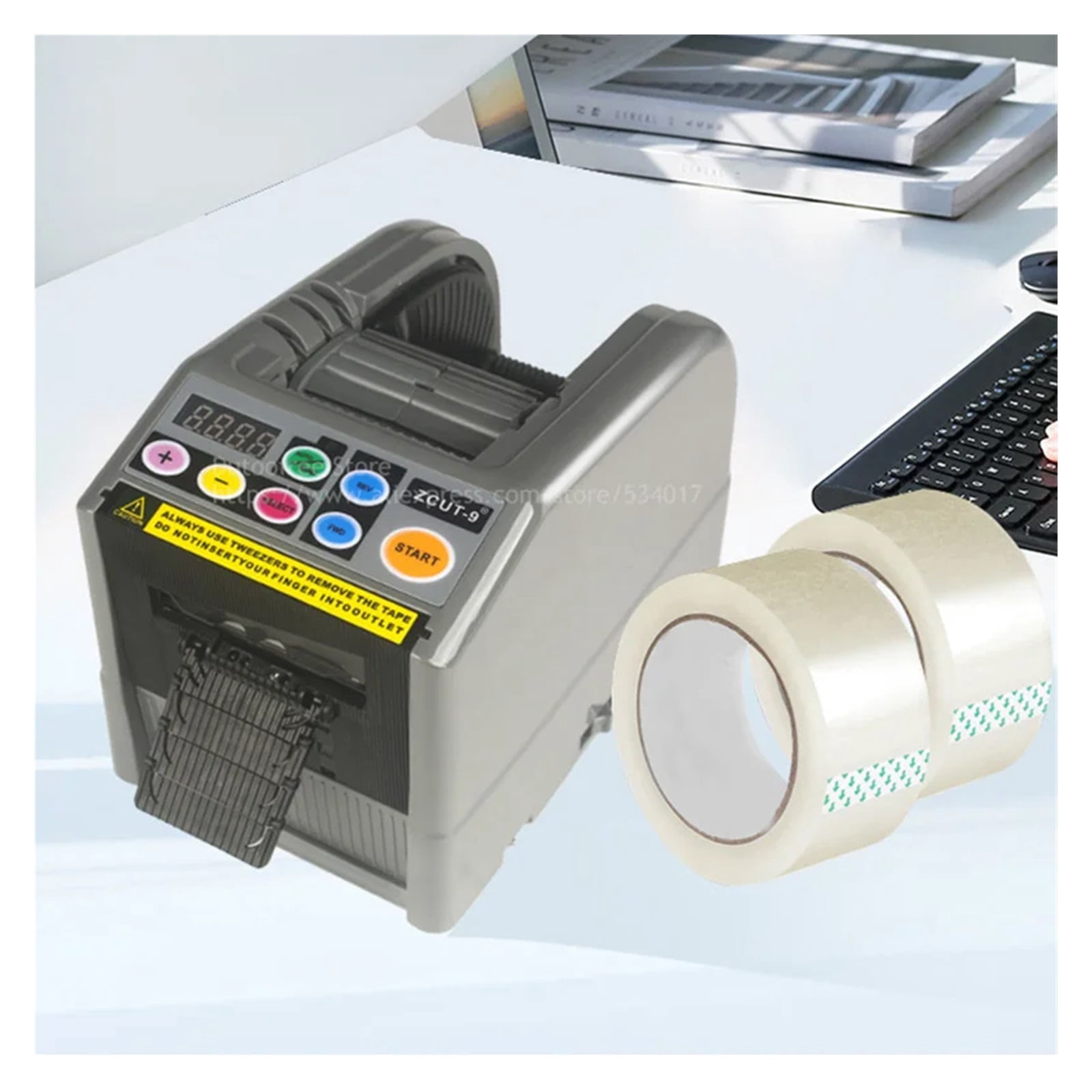 Automatic Tape Dispenser Cutting Machine Ribbon Cutting Machine Intelligent Double Sided Cutter Packing Machine 6-60mm