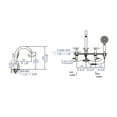 thumbnail image 2 of ALFI brand AB2503-PC Polished Chrome Deck Mounted Tub Filler with Hand Held Showerhead, 2 of 11