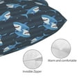 thumbnail image 3 of Fotbe Funny Sharks Funda de Almohada Decorativa Estilo Occidental, Lujo en Algodón, Fundas para Almohadas King, Cojín Estampado para Decoración del Hogar-14"x20", 3 of 6