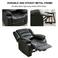thumbnail image 5 of Bonzy Home Recliner Comfortable Arms and Back Faux Leather Single Reclining Chair Modern Sofa for Living Room Bedroom, Black, 5 of 6