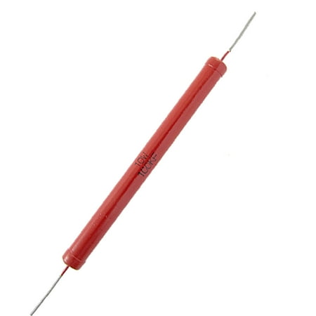 Unique Bargains 1% Tolerance 10W 100K Ohm High Voltage Resistor Red