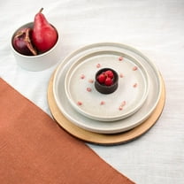 Sango 12-Piece Stoneware Fluted Dinnerware Set - Cream