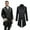 Black, variant on MYATED Medieval Steampunk Tailcoat for Men,Gothic Victorian Frock Coat Renaissance Pirate Jackets Halloween Party Cosplay Costumes,Black,S