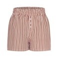 thumbnail image 5 of Lumtrix Ruffle Elastic Waist Summer Shorts for Women Trendy 2026 Cute Bottoms Plaid Y2K Beach Vacation Boxers with Pockets Pink 2XL, 5 of 6