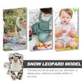 thumbnail image 4 of SKISUNO Cute Stuffed Animals Snow Leopard Toy White PP Cotton 1Pcs 9.8X7.1X3.9In, 4 of 4