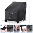 thumbnail image 3 of BLEJOY Outdoor Chair Covers Waterproof, 420D Heavy Duty Patio Furniture Covers, Wind-Resistant All-Weather Lawn Chair Covers for Lounge Deep Seat ( 29" W x 30" D x 36" H), Black, 2 Pack, 3 of 7