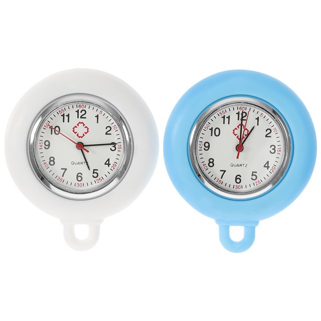 2 Pcs Montre de Poche en Quartz Fait Main Cadran Matériel DIY Montre de Poche Infirmière Cadran