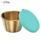 thumbnail image 3 of Contenedor de aderezo para ensaladas Uxcell de 3 piezas, 2.4 oz, tazas de condimento a prueba de fugas para picnic y viaje, azul cielo, 3 of 6
