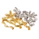 thumbnail image 5 of 20 piezas de cordón de material cuero chapado en material de oro y material de plata Juegos de extremo Puntas Conectores de cierre de langosta que se ajustan a 4 mm perfecl Broche de langosta magnético, 5 of 8